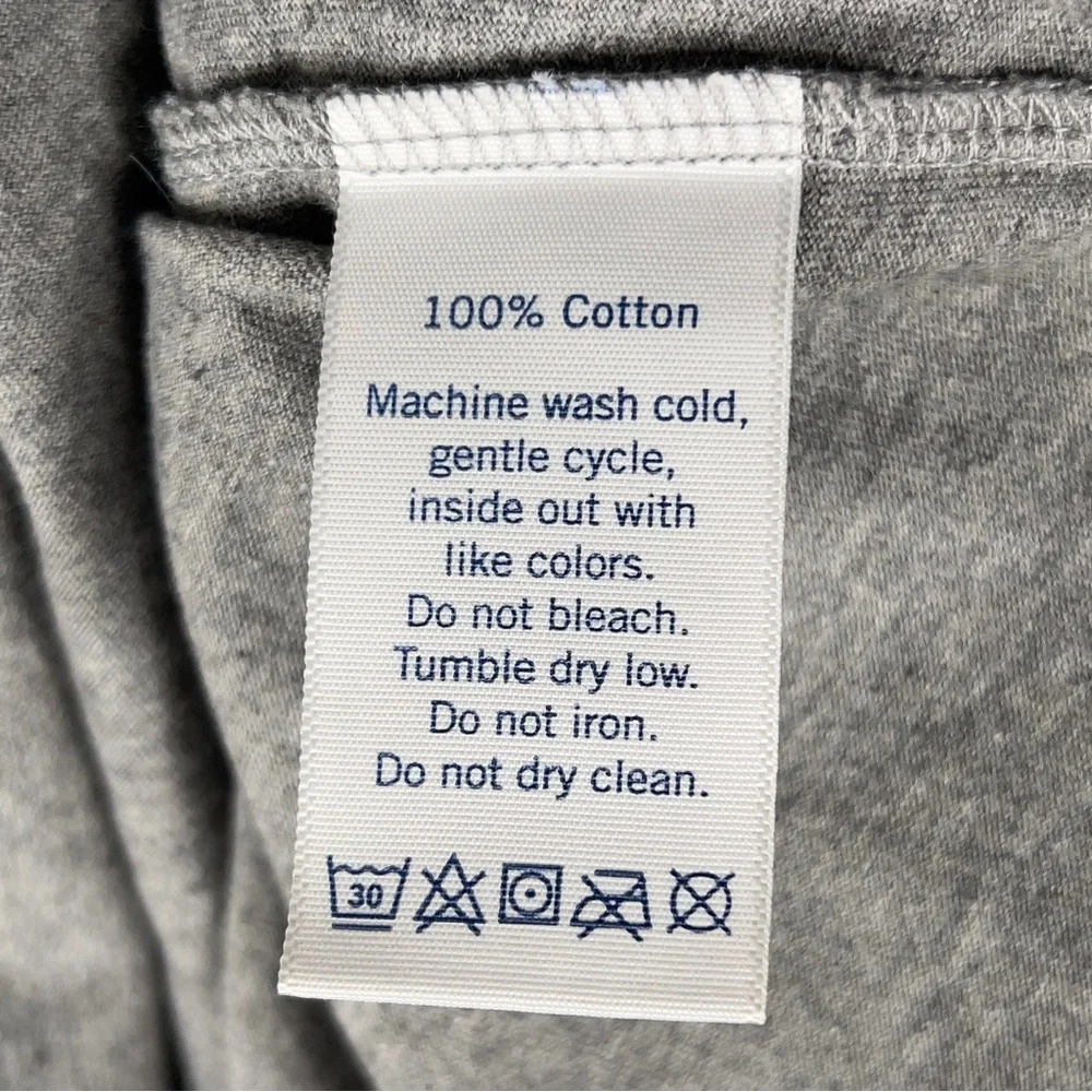 Clare V. Liberez Les Sardines Short Sleeve Shirt Women's XS Gray 100% Cotton - Picture 4 of 9